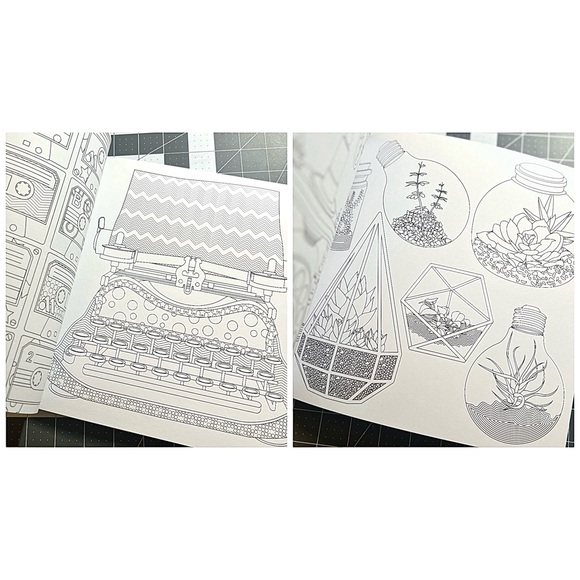 ⛔️ SOLD ⛔️ NEW Hello Hipster Adult Coloring Book - Picture 2 of 4